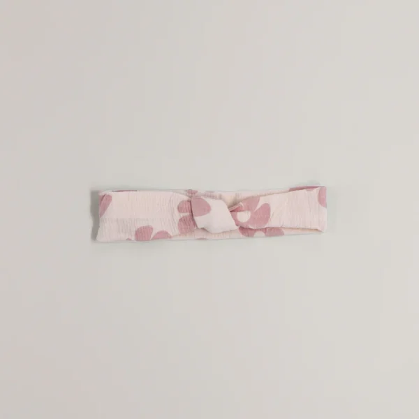 Haarband crinkle knoop - bloem
